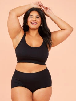 Seamless Cable Knit Boyshort Undie