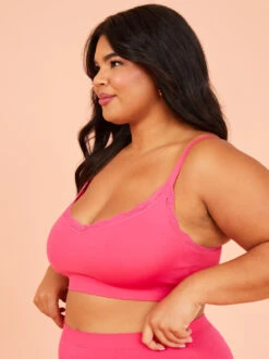 Seamless Bralette -ChicAura Store 004173 DY137 RASPBERRY SORBET 02