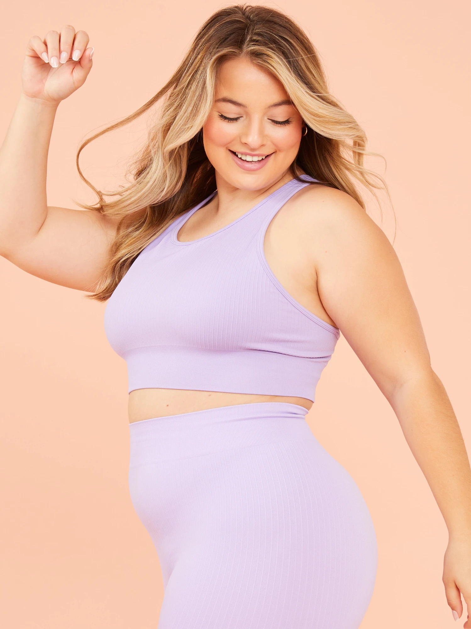 Seamless Ribbed Strappy Sports Bra 3 Seamless Ribbed Strappy Sports Bra - Image 3