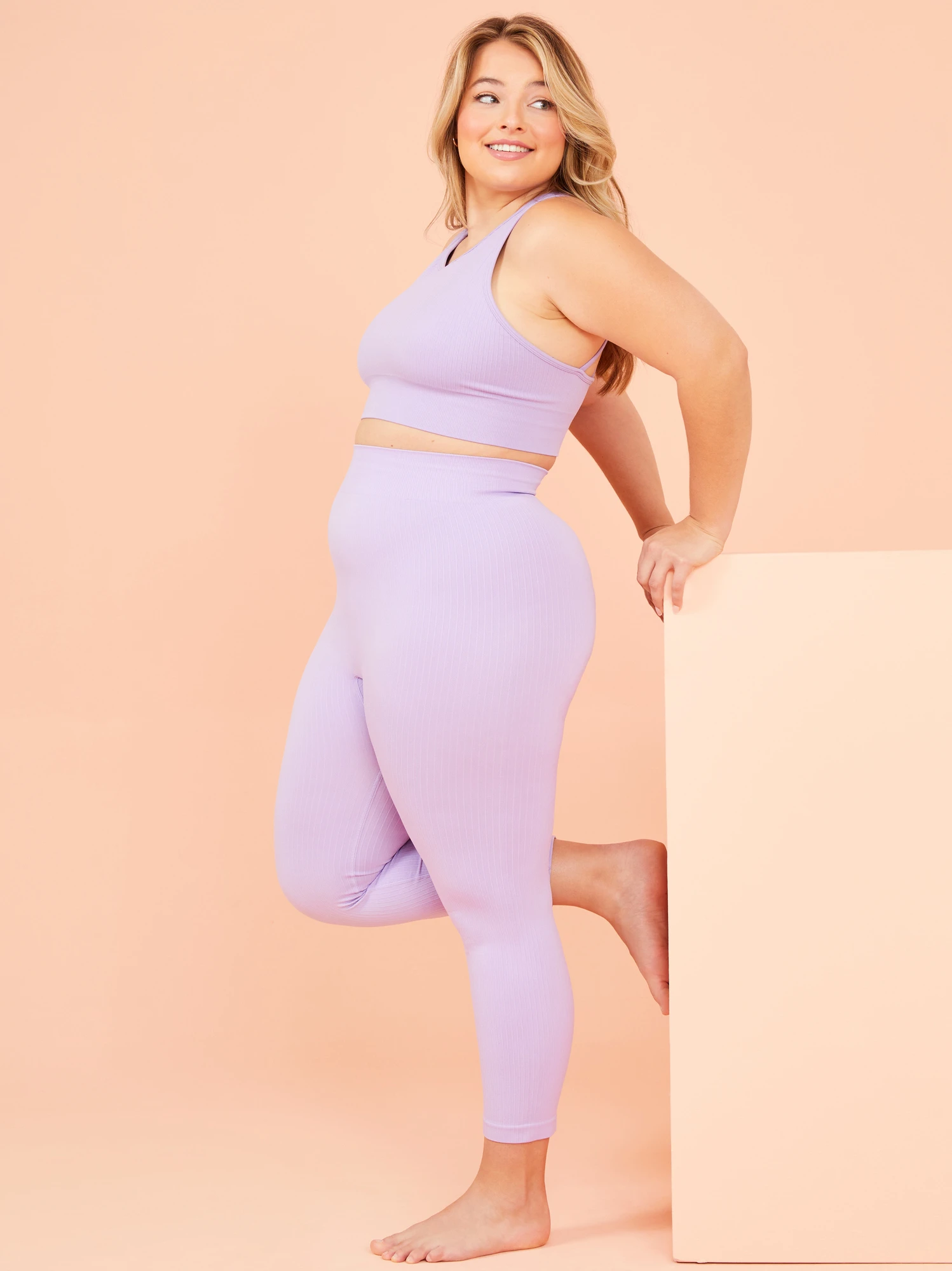 Seamless Ribbed Strappy Sports Bra 5 Seamless Ribbed Strappy Sports Bra - Image 5