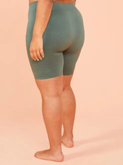 Seamless Ribbed Biker Shorts -ChicAura Store 004173 DY140 DARK FOREST 04