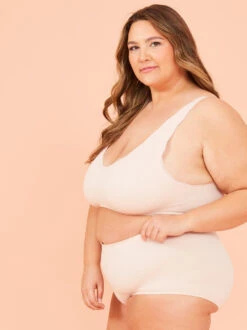 Seamless Ribbed Bralette -ChicAura Store 004173 DY141 PEACH WHIP 02