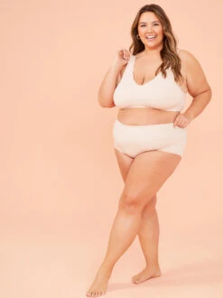 Seamless Ribbed Bralette -ChicAura Store 004173 DY141 PEACH WHIP 04