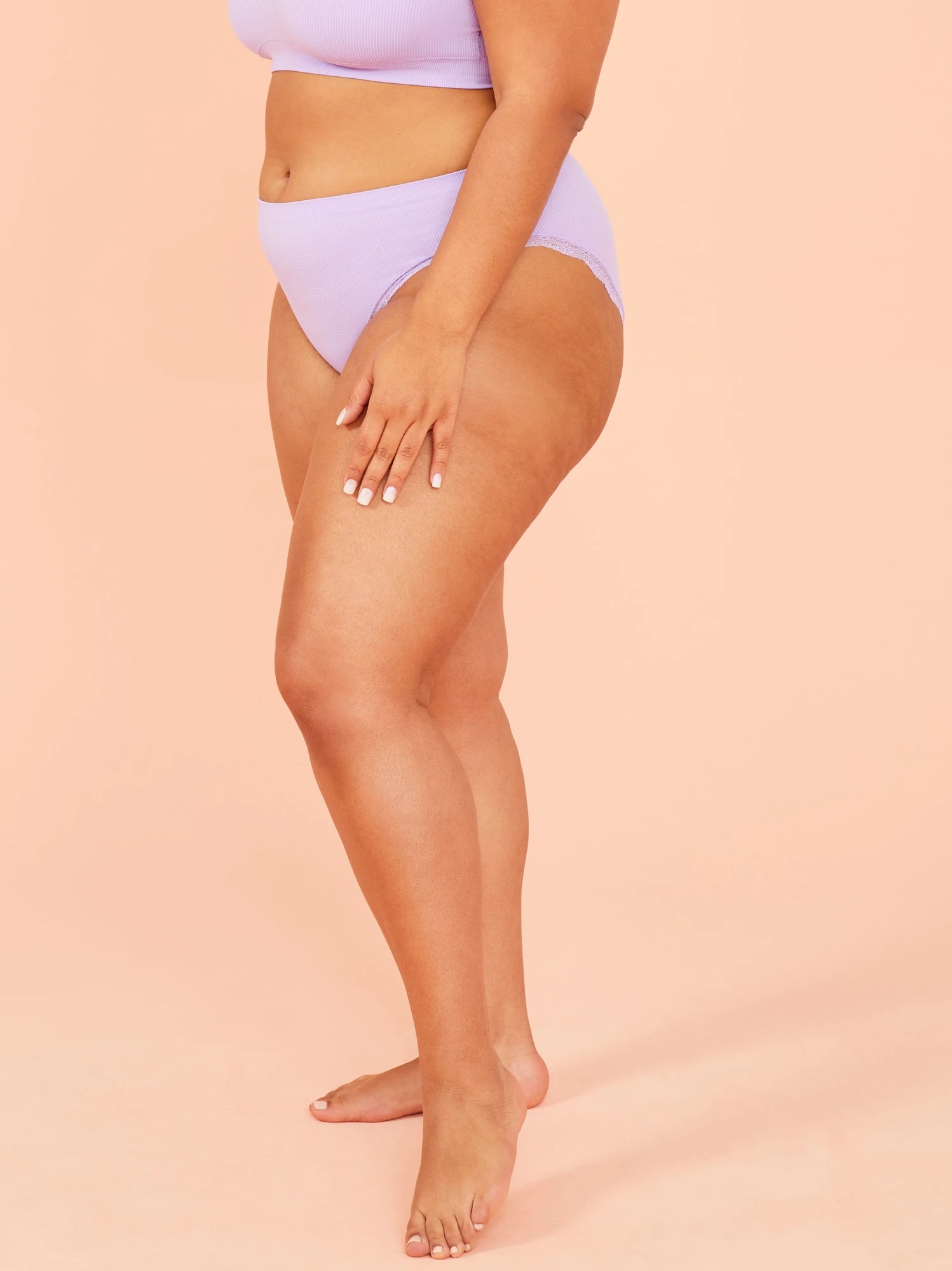 Seamless Ribbed High Leg Undie 4 Seamless Ribbed High Leg Undie - Image 4