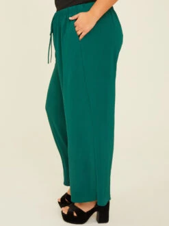 Marina Pants -ChicAura Store 004194 W9118PL HUNTER GREEN 02